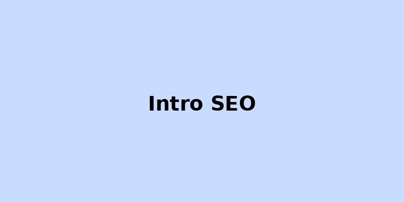 Introduction au SEO