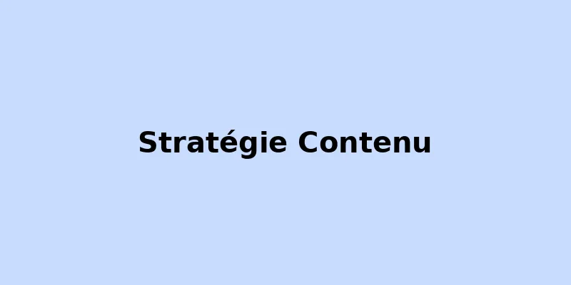 Stratégie de Contenu pour Développeurs